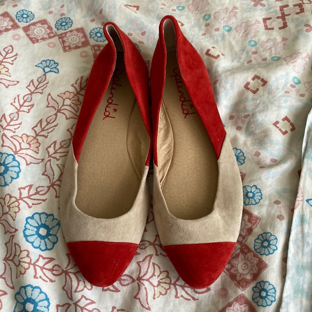 Splendid flats. Suede